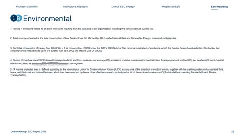 Emissions data extracted from page 22