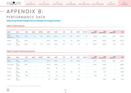 Emissions data extracted from page 102