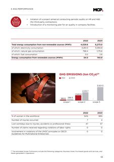 Emissions data extracted from page 55