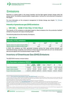 Emissions data extracted from page 98