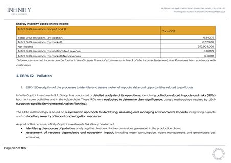Emissions data extracted from page 137