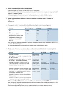 Emissions data extracted from page 36