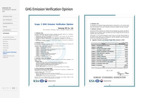 Emissions data extracted from page 135