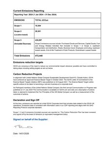 Emissions data extracted from page 2