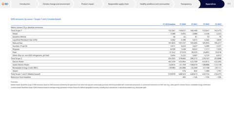 Emissions data extracted from page 111
