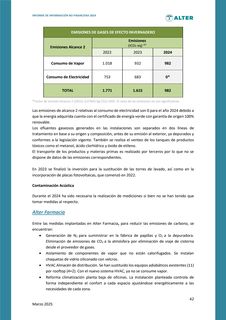 Emissions data extracted from page 42